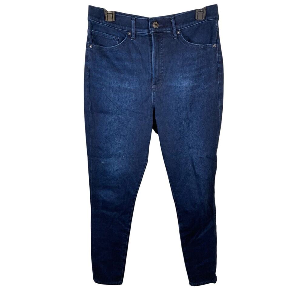 Express Skinny Jeans High Rise Women's Size 10R Stretch Dark Wash‎ Denim